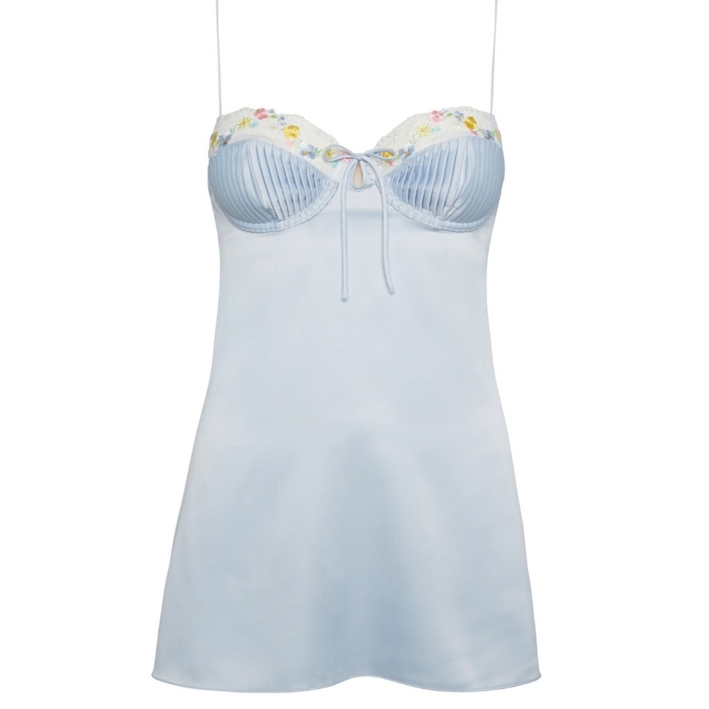 For Love & Lemons Paloma Slip Dress Size XXSXXS / Baby Blue